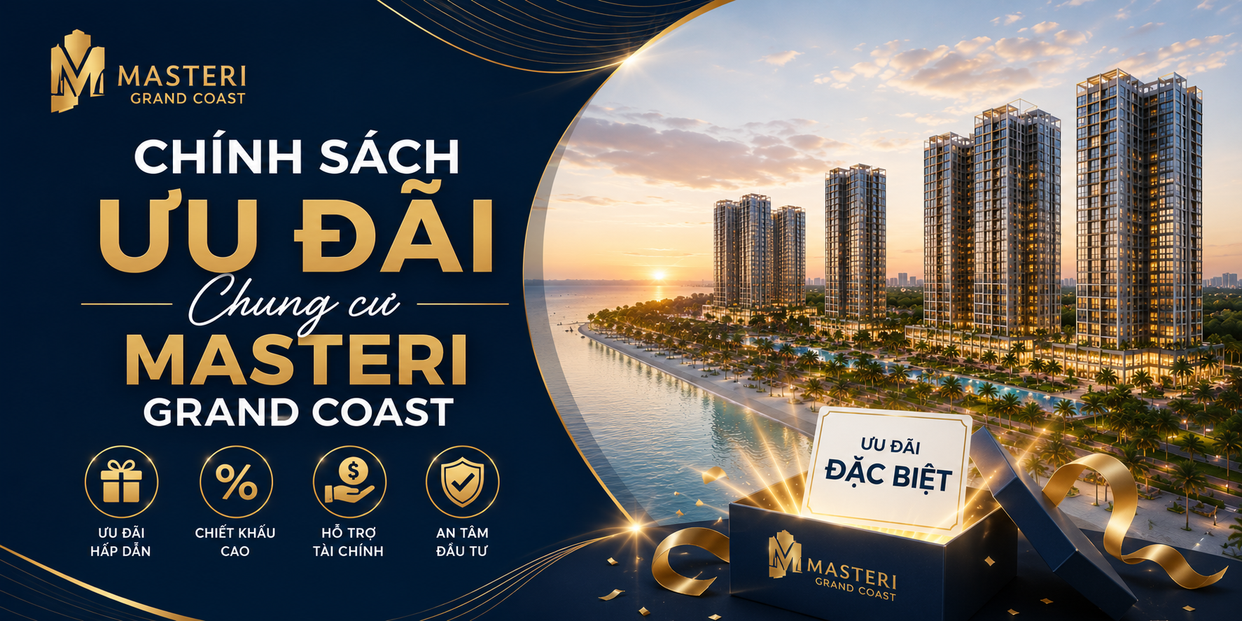 Chính sách ưu đãi chung cư masteri grand coast