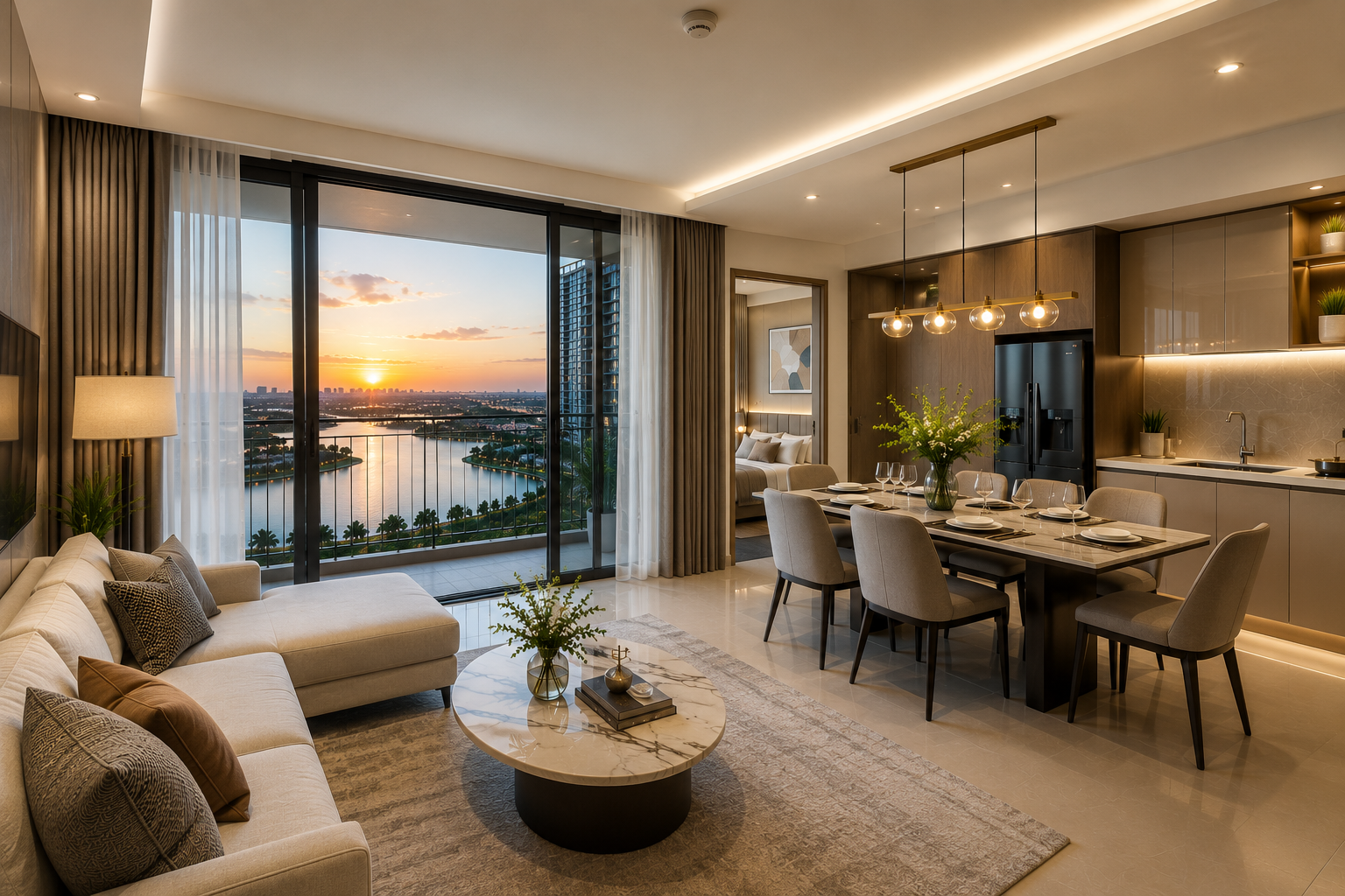 Căn hộ Masteri Grand Coast view hồ