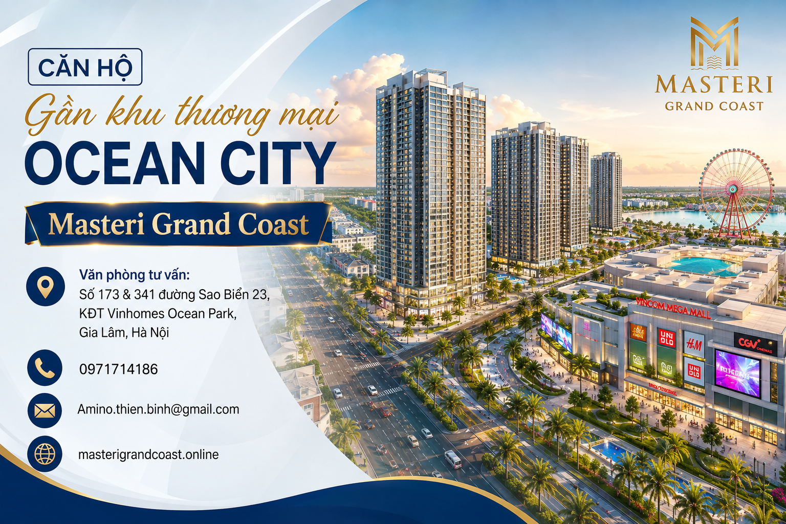 Căn hộ gần khu thương mại ocean city
