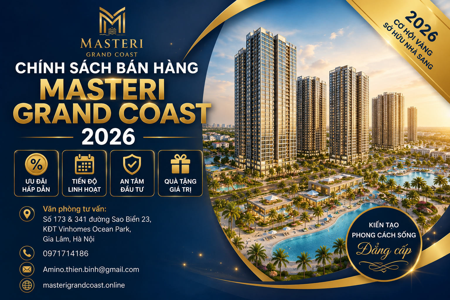 Chính sách bán hàng Masteri Grand Coast 2026