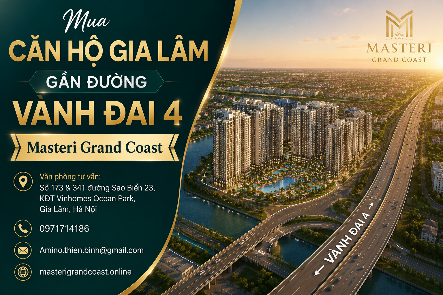 Mua căn hộ gia lâm gần đường vành đai 4